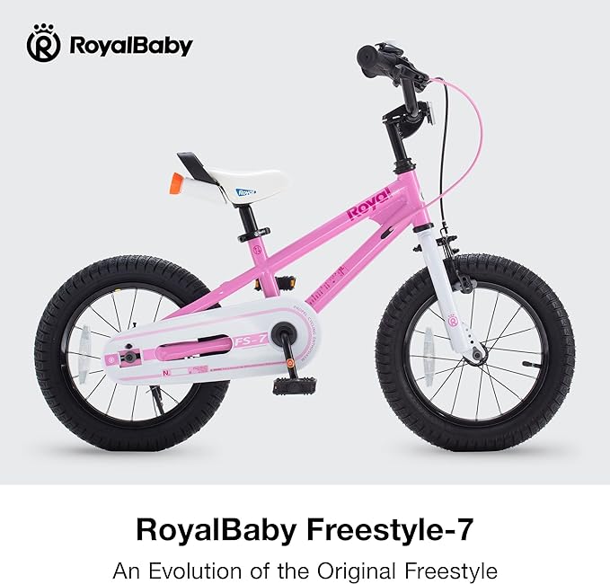 RoyalBaby Freestyle 7.0 Kids Bike 18" For 6-9 Years Old (18B-GP) In Pi ...