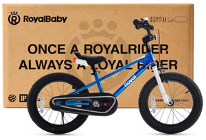 RoyalBaby EZ Freestyle 2 in 1 Balance Bike and Kids Pedal Bike 16'' (16-30)-Dark Blue