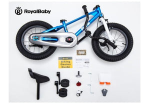 RoyalBaby EZ Freestyle 2 in 1 Balance Bike and Kids Pedal Bike 16'' (16-30)-Dark Blue