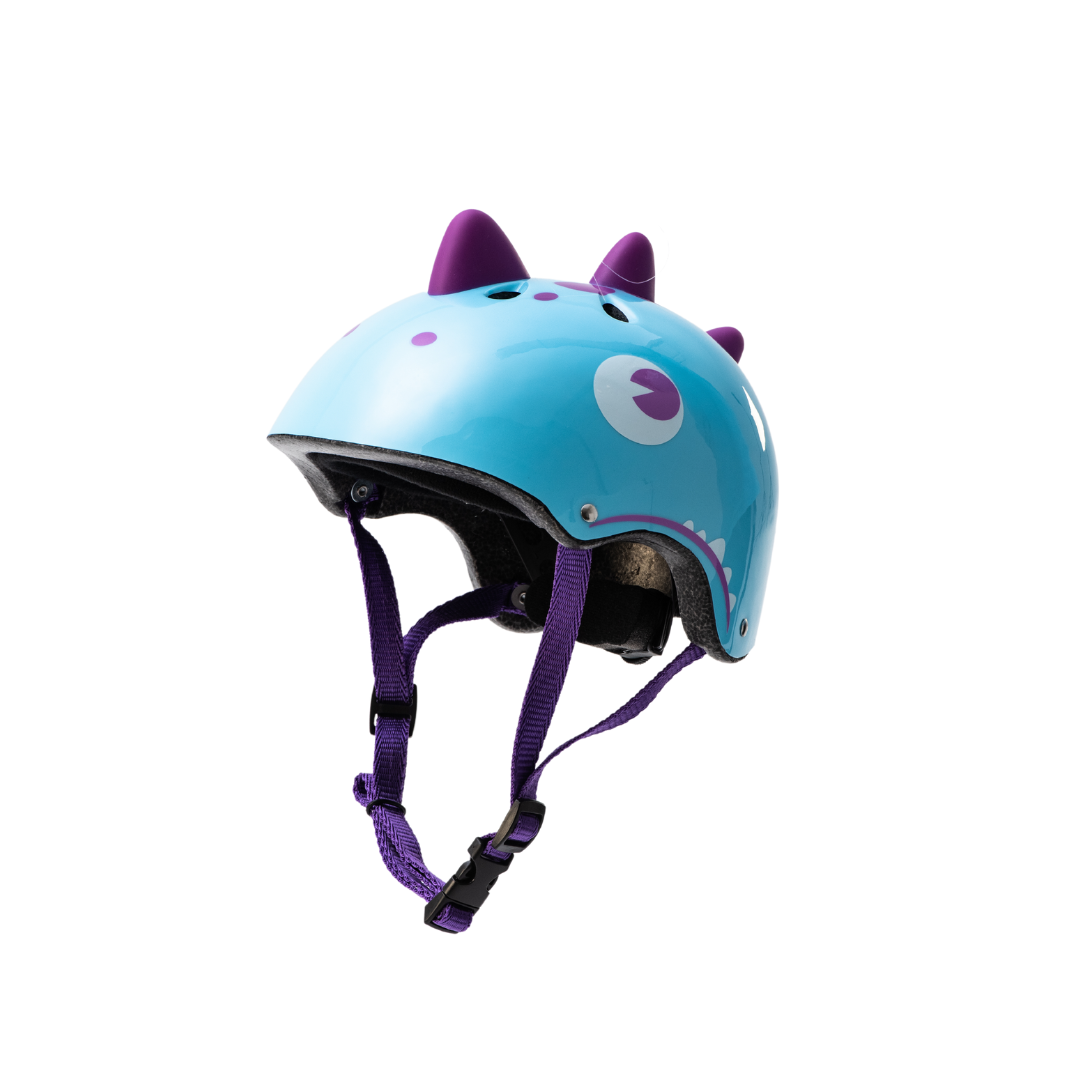 RoyalBaby Rawr Dino Helmet Skate Scooter Bike Helmet for Kids FUJ 103 Blue